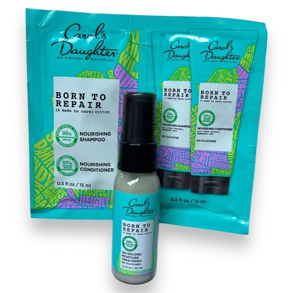 Carol's Daughter Born To Repair Shampoo Conditioner  & Treatment Sample Set - Picture 9 of 9